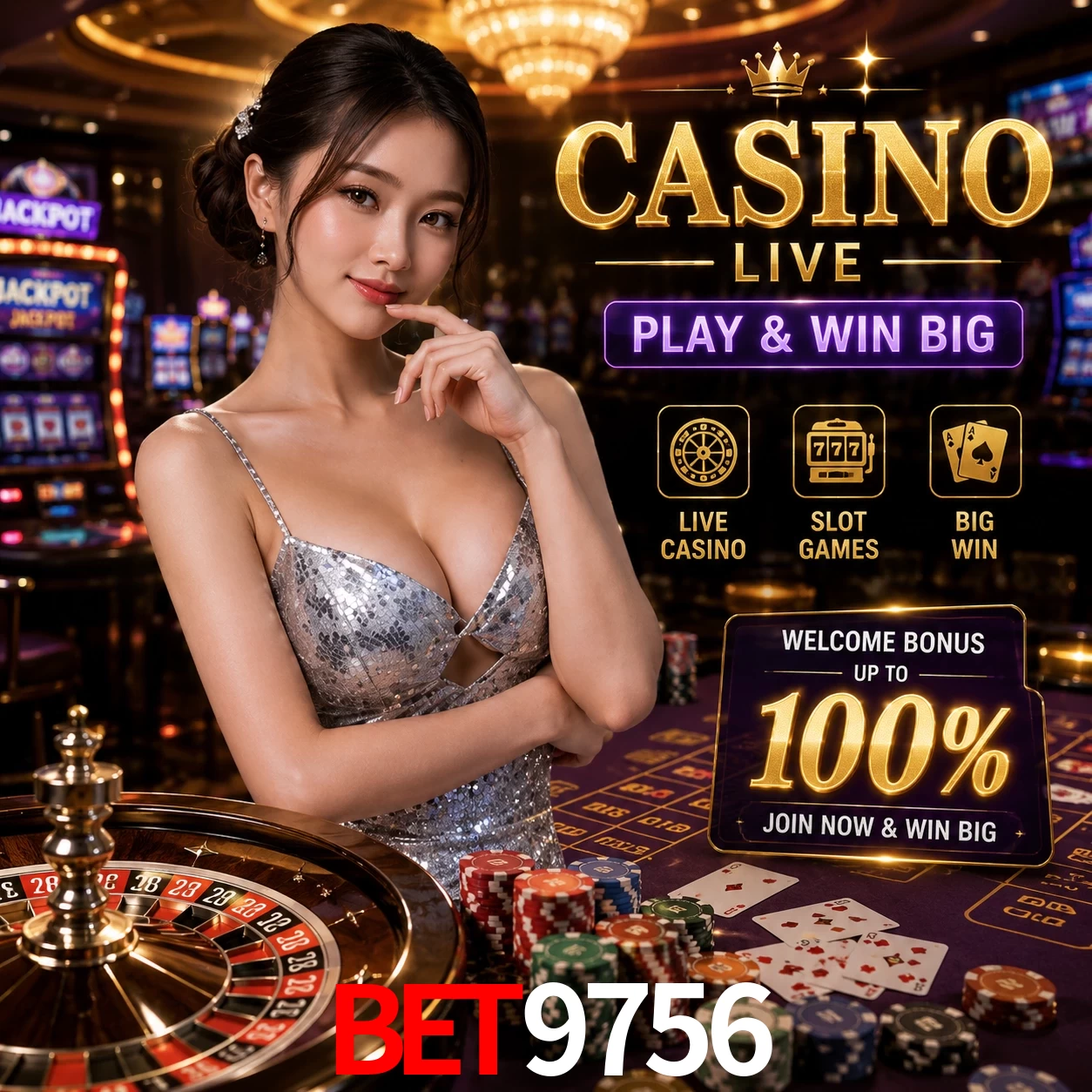 Aplicativo móvel BET9756 para iOS e Android